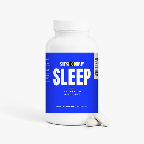Front of the SLEEP bottle, magnesium glycinate, 90 capsules